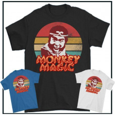 MONKEY MAGIC T-SHIRT Mens Chinese Fantasy TV Show Martial Arts 70's 80's MMA